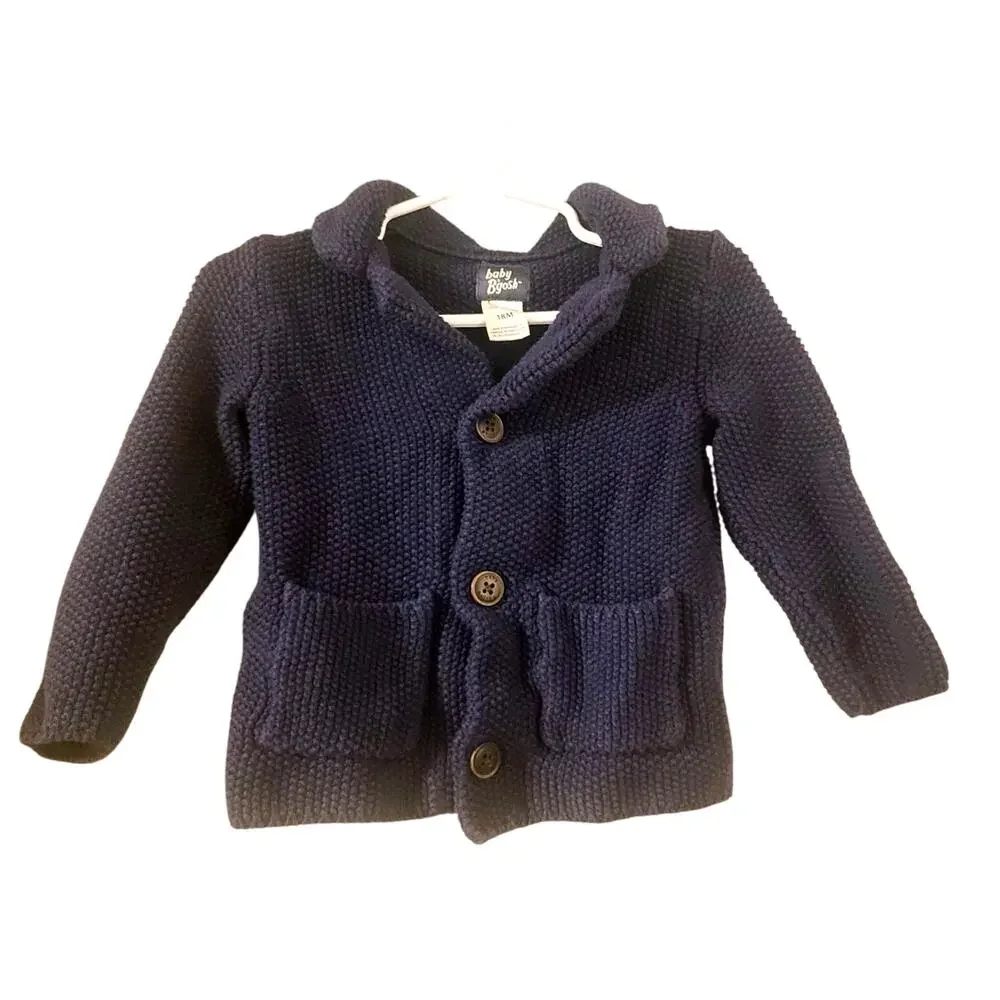 Baby B'Gosh Navy Sweater Cardigan‎ 18 Mths